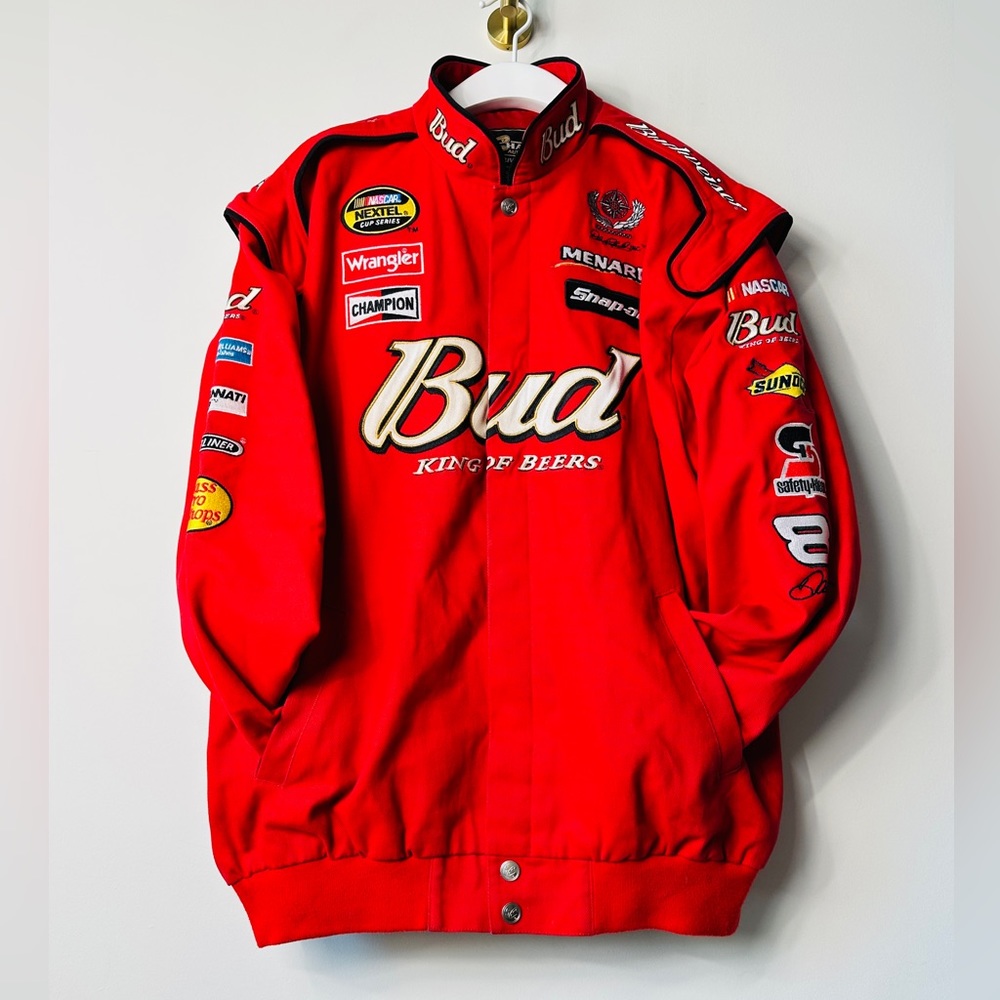 Vintage Budweiser Racing Nascar Jacket Chase Authentics Dale Earnhardt Size XL